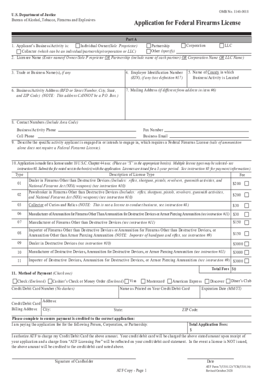 Pre-fill ffl license