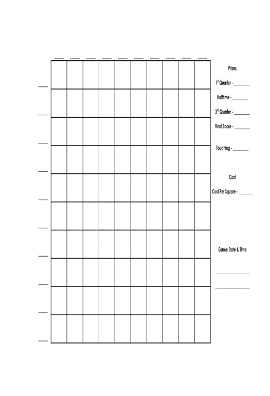 Arrange Football Squares Template Excel Microsoft Dynamics Airslate 5009