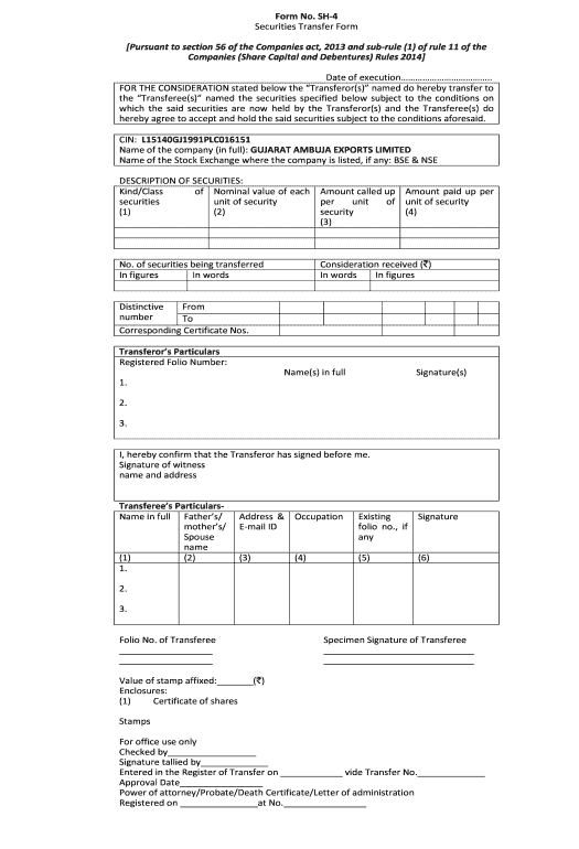 Automate Share Transfer Form easily | airSlate