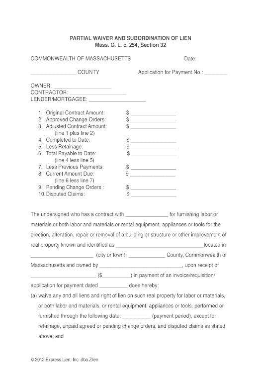 Arrange Massachusetts Lien Waiver Form Microsoft Dynamics Airslate