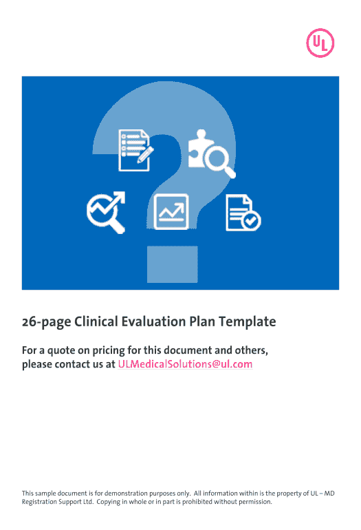 Arrange clinical evaluation plan template