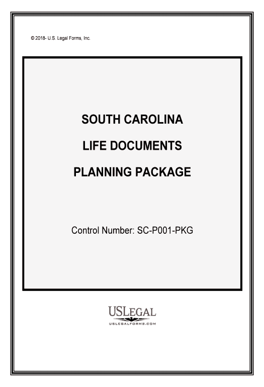 Combine South Carolina Life Documents Planning Package, including Will, Power of Attorney and Living Will
