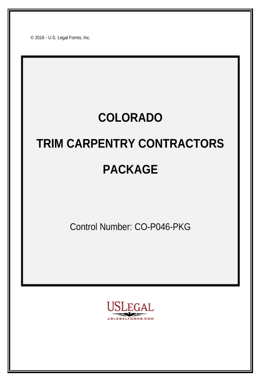 Incorporate Trim Carpentry Contractor Package - Colorado Rename Slate document Bot