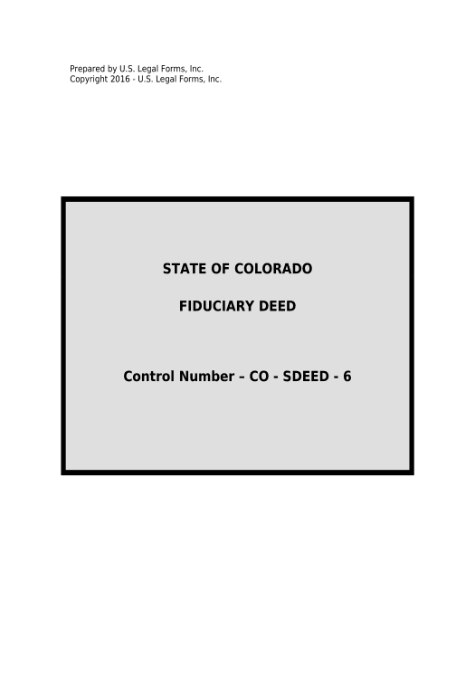 Manage Warranty Deed for Fiduciary - Colorado Notify Salesforce Contacts - Post-finish