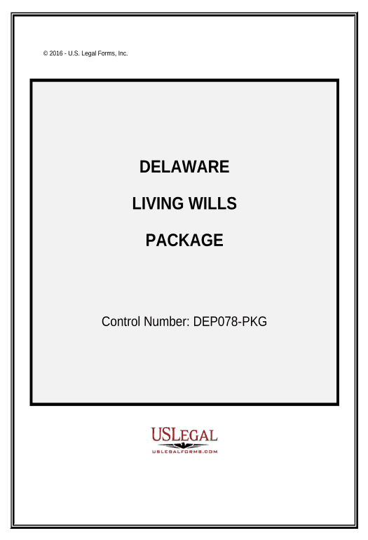 Manage Living Wills and Health Care Package - Delaware Create Salesforce Record Bot
