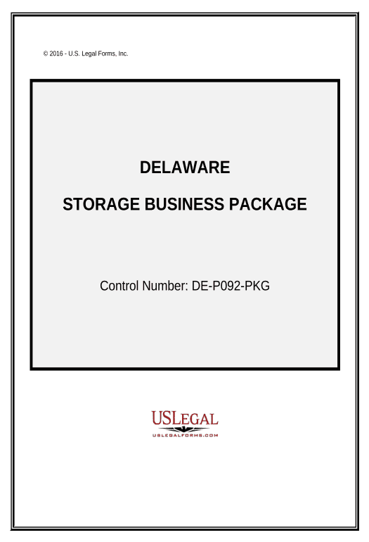 Incorporate Storage Business Package - Delaware Rename Slate document Bot