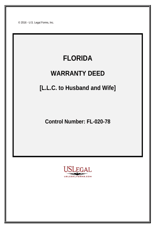 Archive Warranty Deed - LLC to Husband and Wife - Florida Slack Two-Way Binding Bot
