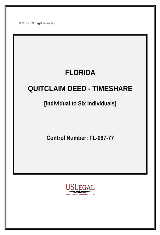 Arrange Quitclaim Deed For Timeshare Property - Florida Pre-fill from Smartsheet Bot