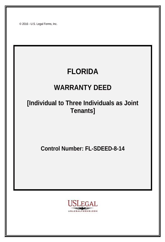Export Warranty Deed from Individual to Three Individuals as Joint Tenants with Right of Survivorship - Florida Pre-fill from AirTable Bot