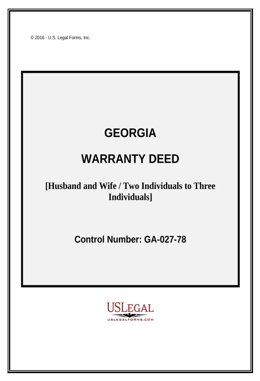 Extract Warranty Deed from Two Individuals / Husband and Wife to Three Individuals - Georgia Update Salesforce Records via SOQL