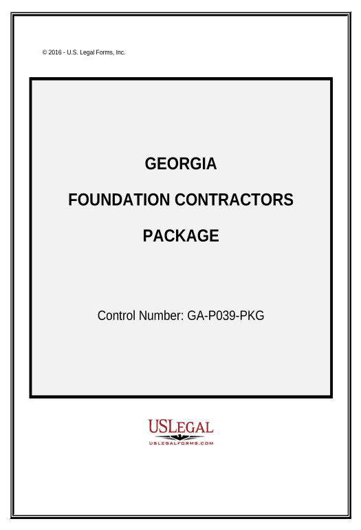 Synchronize Foundation Contractor Package - Georgia Google Drive Bot