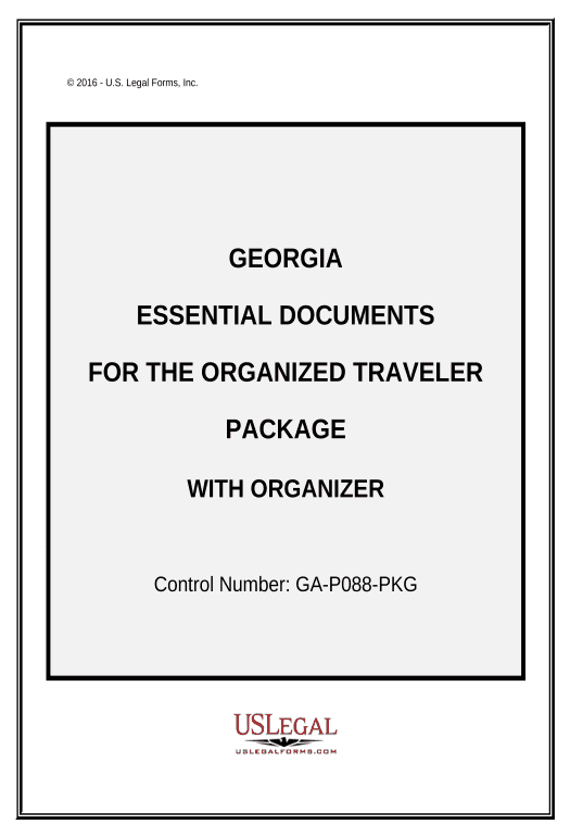 Integrate Essential DOCuments For The Organized Traveler Package With