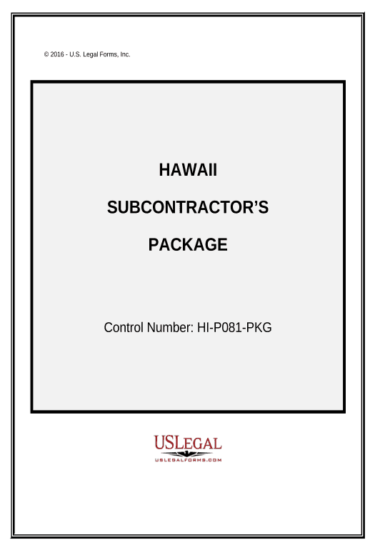 Archive Subcontractors Package - Hawaii Rename Slate document Bot