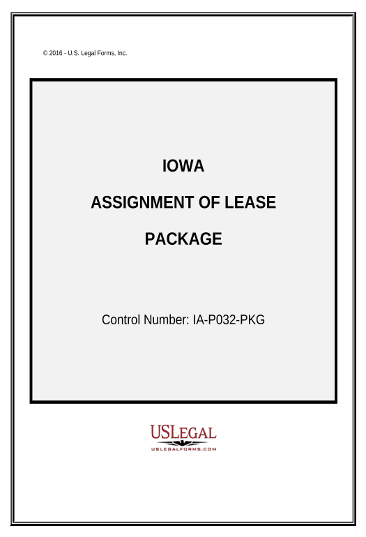 Pre-fill Assignment of Lease Package - Iowa Export to Excel 365 Bot