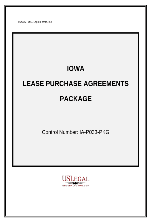 Arrange Lease Purchase Agreements Package - Iowa Text Message Notification Postfinish Bot