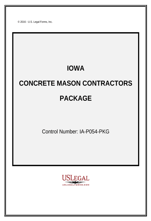 Synchronize Concrete Mason Contractor Package - Iowa Create NetSuite Records Bot