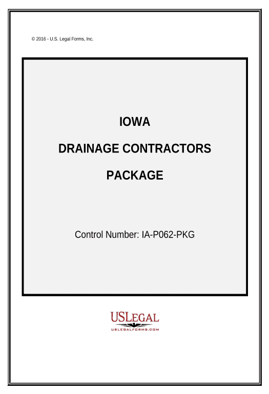 Integrate Drainage Contractor Package - Iowa Pre-fill from Google Sheet Dropdown Options Bot