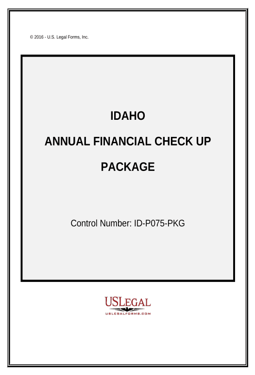 Arrange Annual Financial Checkup Package - Idaho Export to MS Dynamics 365 Bot
