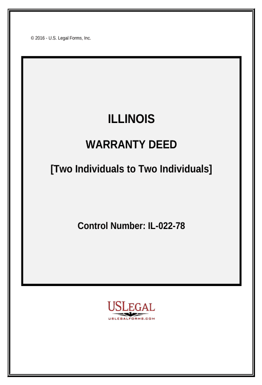 Synchronize Warranty Deed - Two Individuals to Two Individuals - Illinois Export to NetSuite Record Bot