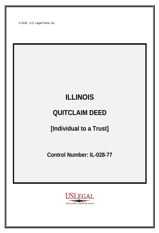 Extract Quitclaim Deed from an Individual to a Trust - Illinois Create QuickBooks invoice Bot