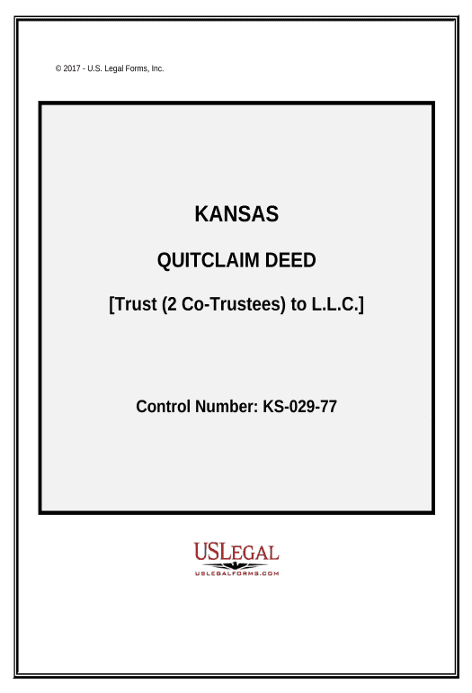 Extract Quitclaim Deed Trust (2 Co--Trustees) to LLC - Kansas Pre-fill from Salesforce Record Bot
