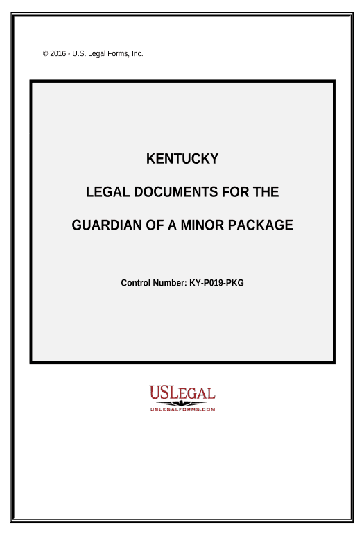 Arrange Legal Documents for the Guardian of a Minor Package - Kentucky Pre-fill with Custom Data Bot