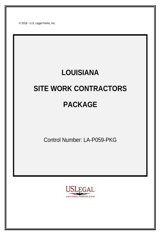Arrange Site Work Contractor Package - Louisiana Notify Salesforce Contacts - Post-finish