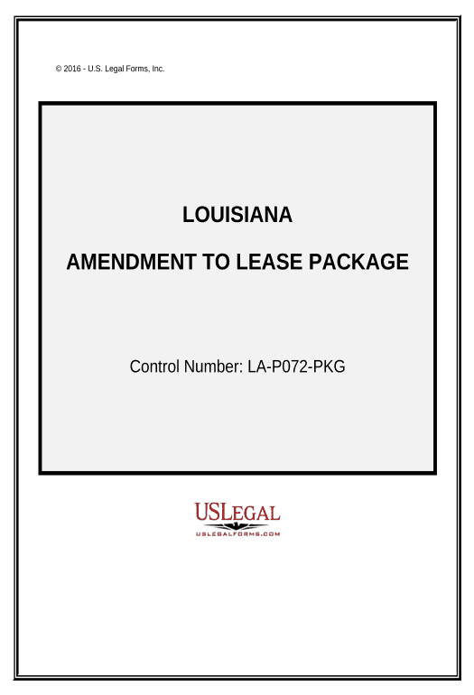 Extract Amendment of Lease Package - Louisiana Remove Slate Bot