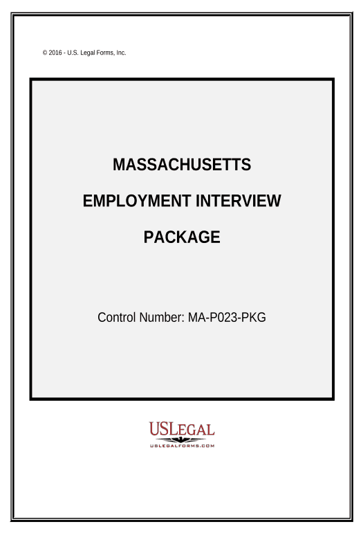 Archive Employment Interview Package - Massachusetts Export to NetSuite Record Bot