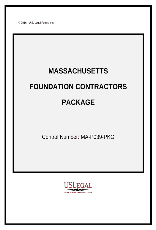 Extract Foundation Contractor Package - Massachusetts Microsoft Dynamics