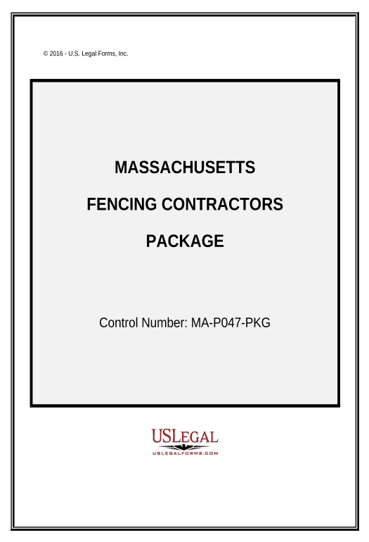 Incorporate Fencing Contractor Package - Massachusetts Pre-fill from Salesforce Record Bot