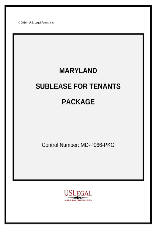 Manage Landlord Tenant Sublease Package - Maryland Pre-fill Dropdowns from Office 365 Excel Bot