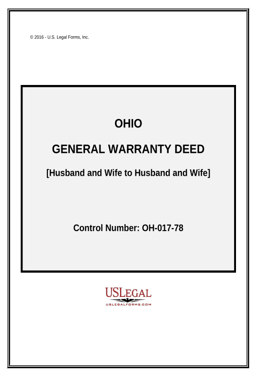 Synchronize General Warranty Deed from Husband and Wife to Husband and Wife - Ohio Rename Slate Bot