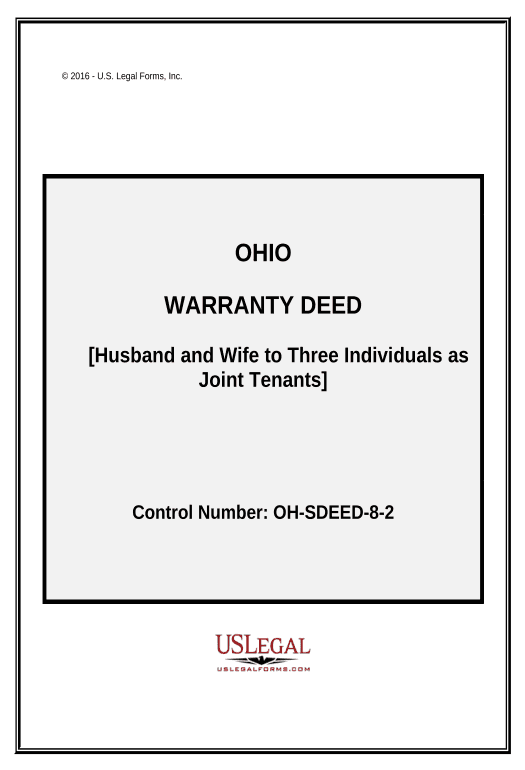 Update Warranty Deed for Husband and Wife to Three Individuals as Joint Tenants - Ohio Microsoft Dynamics