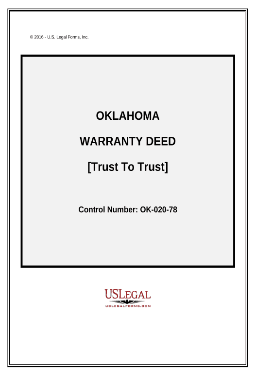 Archive Warranty Deed - Trust to Trust - Oklahoma Update NetSuite Records Bot