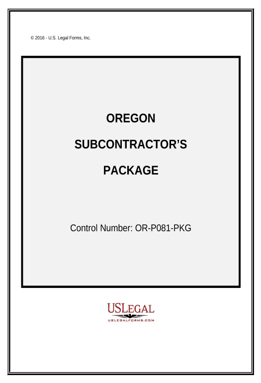 Pre-fill Subcontractors Package - Oregon Pre-fill Slate from MS Dynamics 365 Records
