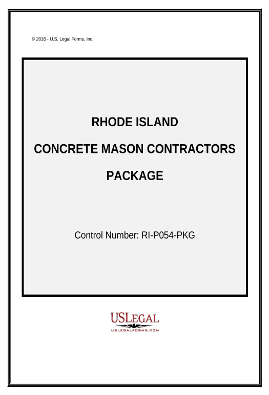 Pre-fill Concrete Mason Contractor Package - Rhode Island Rename Slate document Bot
