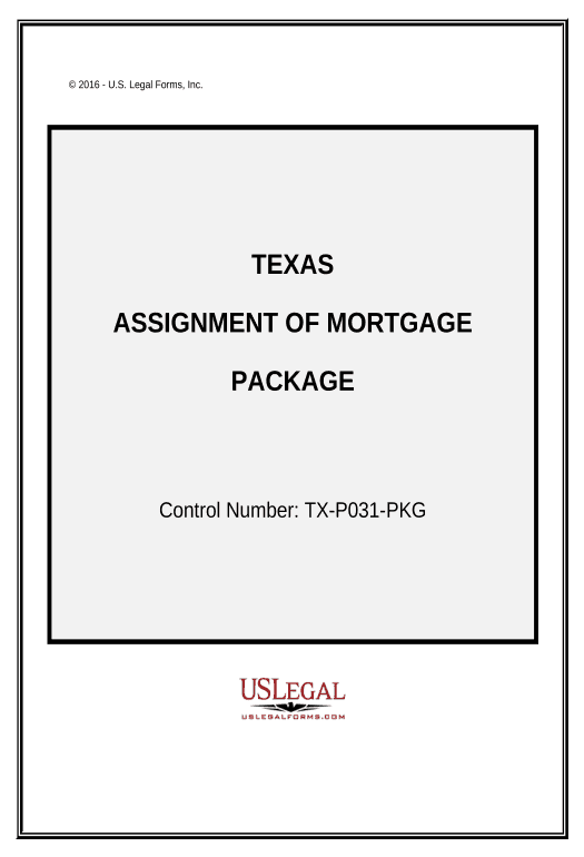 Archive Assignment of Mortgage Package - Texas Pre-fill from MySQL Bot