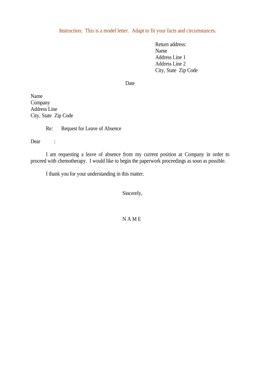 Sedgwick Leave Of Absence Forms