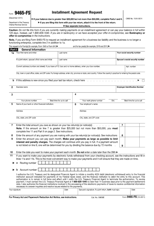 Extract Irs Form 9465 Printable From Microsoft Dynamics | airSlate