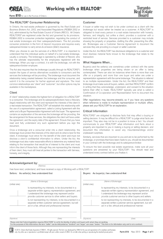 Export orea form 810