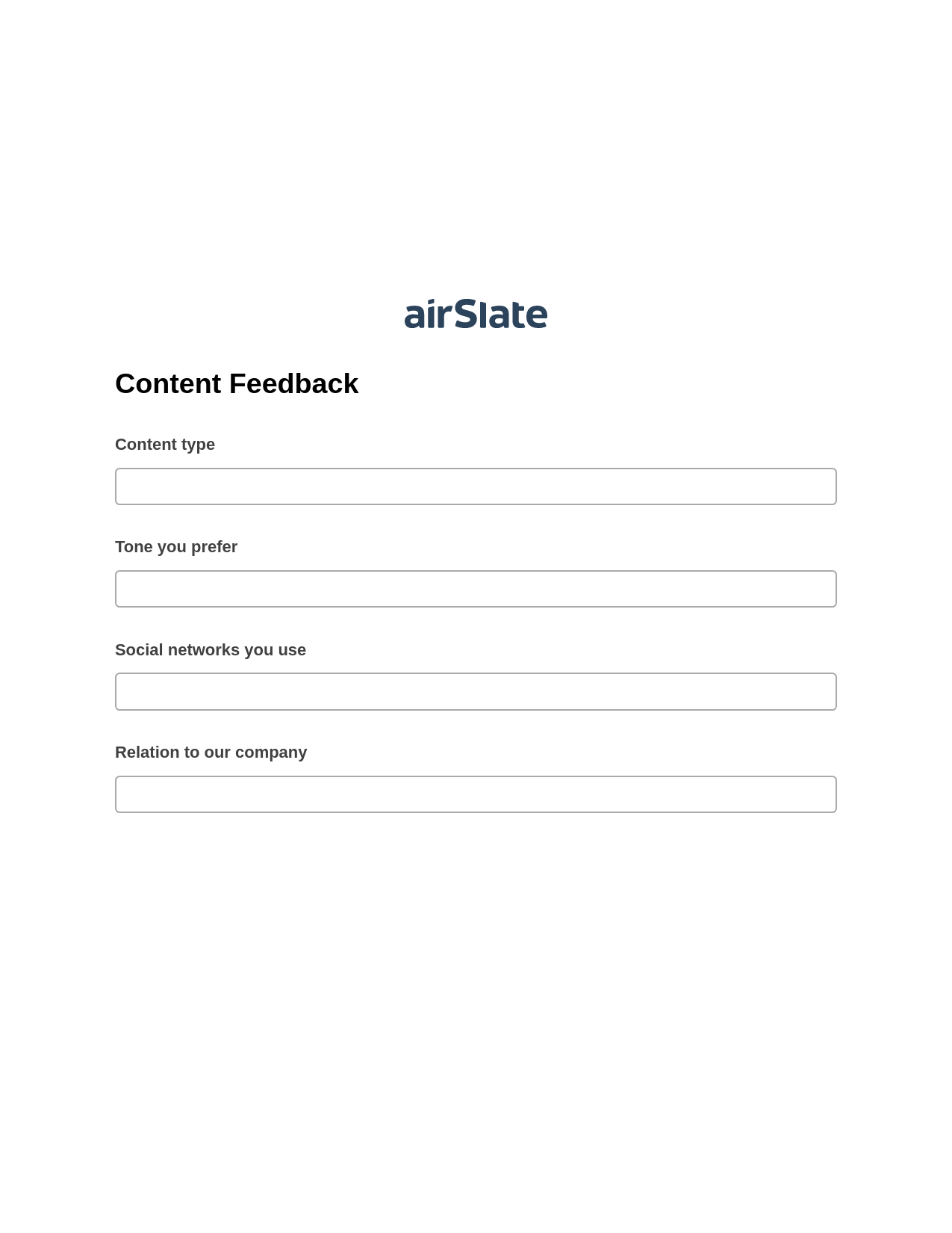 Content Feedback Pre-fill from Salesforce Record Bot, Audit Trail Bot, Export to Formstack Documents Bot