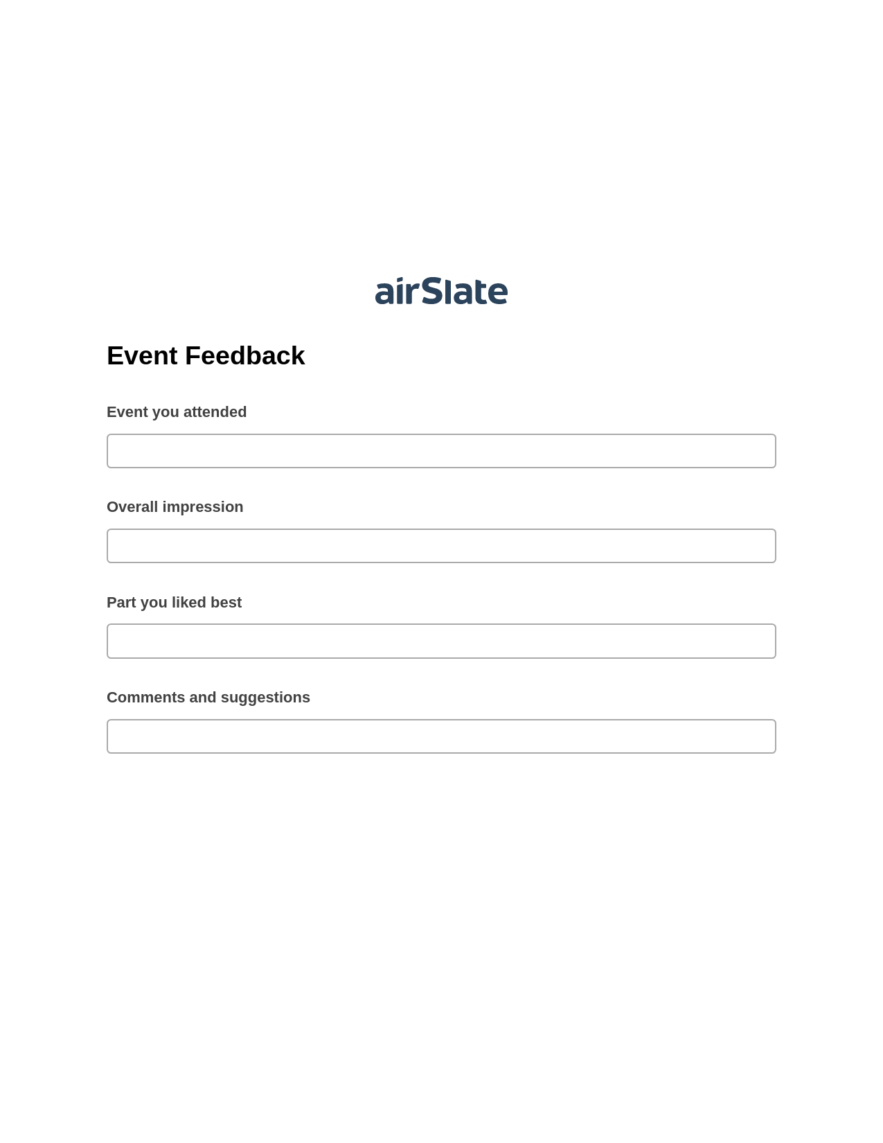 Event Feedback Pre-fill Dropdown from Airtable, Slack Notification Bot, Webhook Postfinish Bot