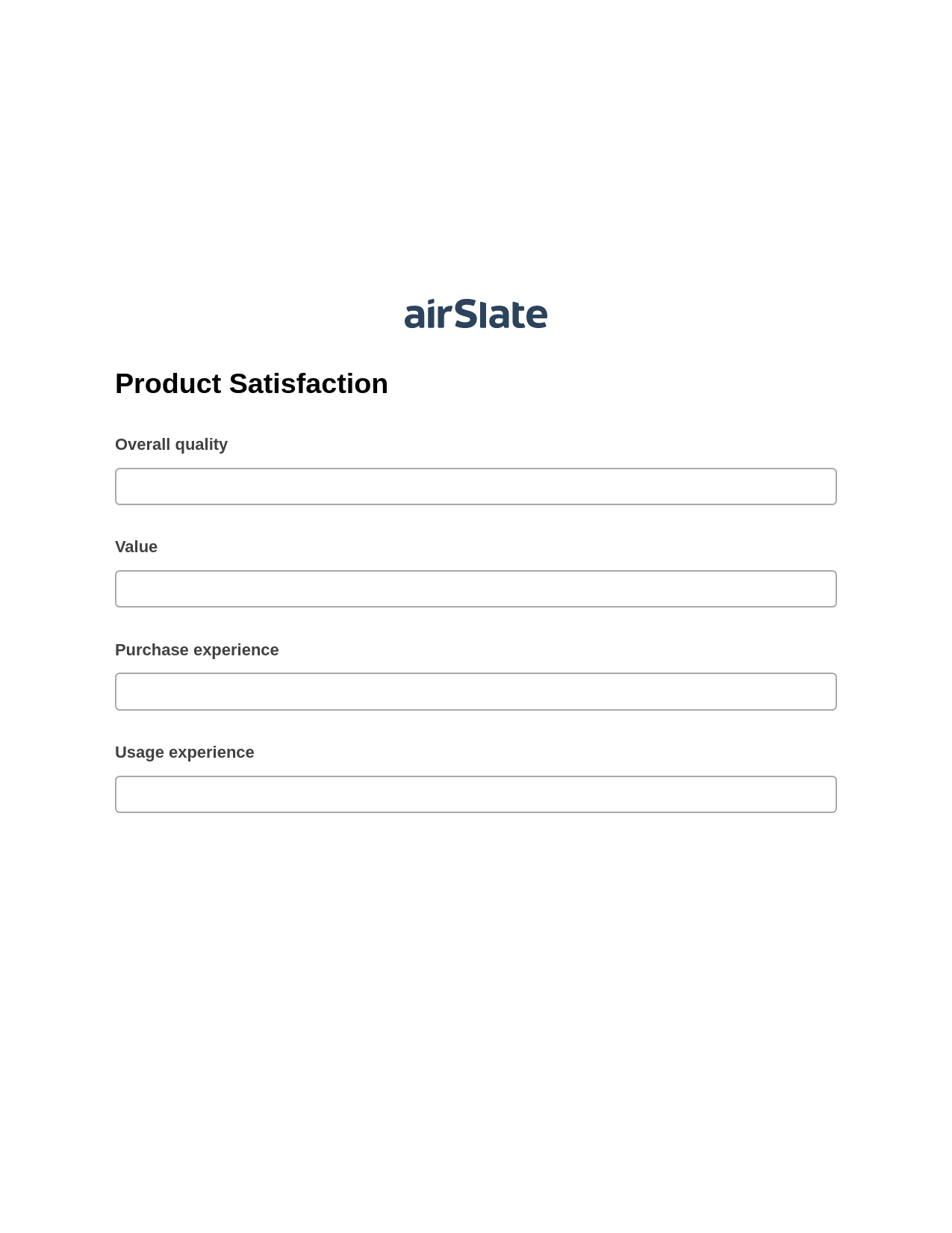 Multirole Product Satisfaction Pre-fill from AirTable Bot, Set Signature Type Bot, Export to Excel 365 Bot