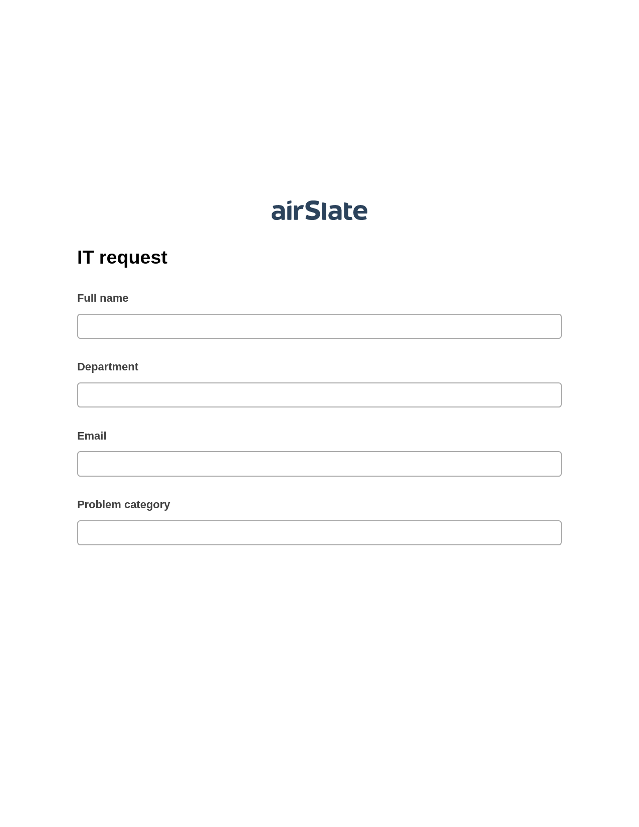 IT request Pre-fill Document Bot, Create slate addon, Export to Excel 365 Bot