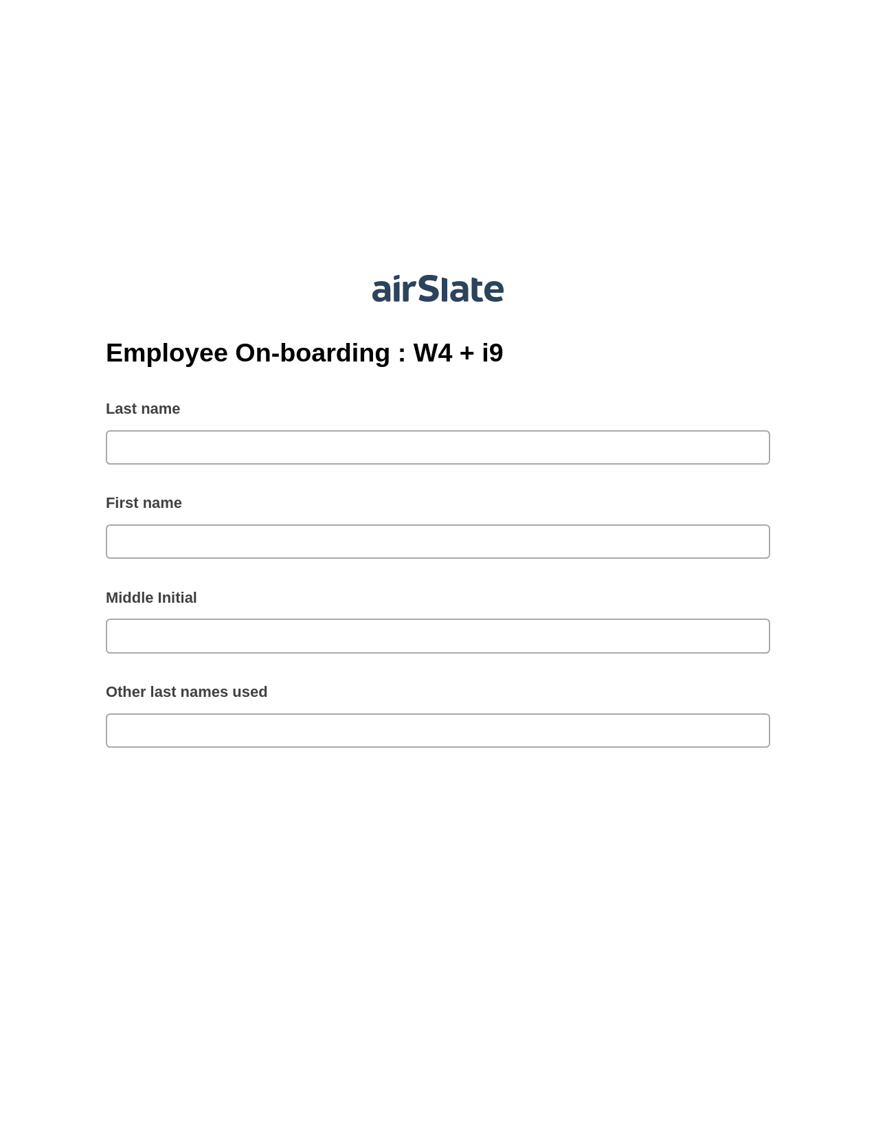 Employee On-boarding : W4 + i9 Pre-fill Slate from MS Dynamics 365 Records Bot, Document Hide Bot, Dropbox Bot