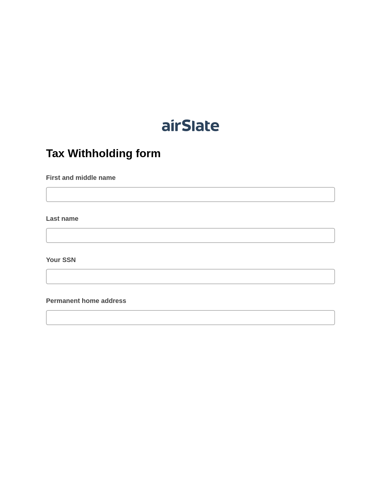 Tax Withholding form Pre-fill from Airtable Bot, Jira Bot, Slack Notification Postfinish Bot