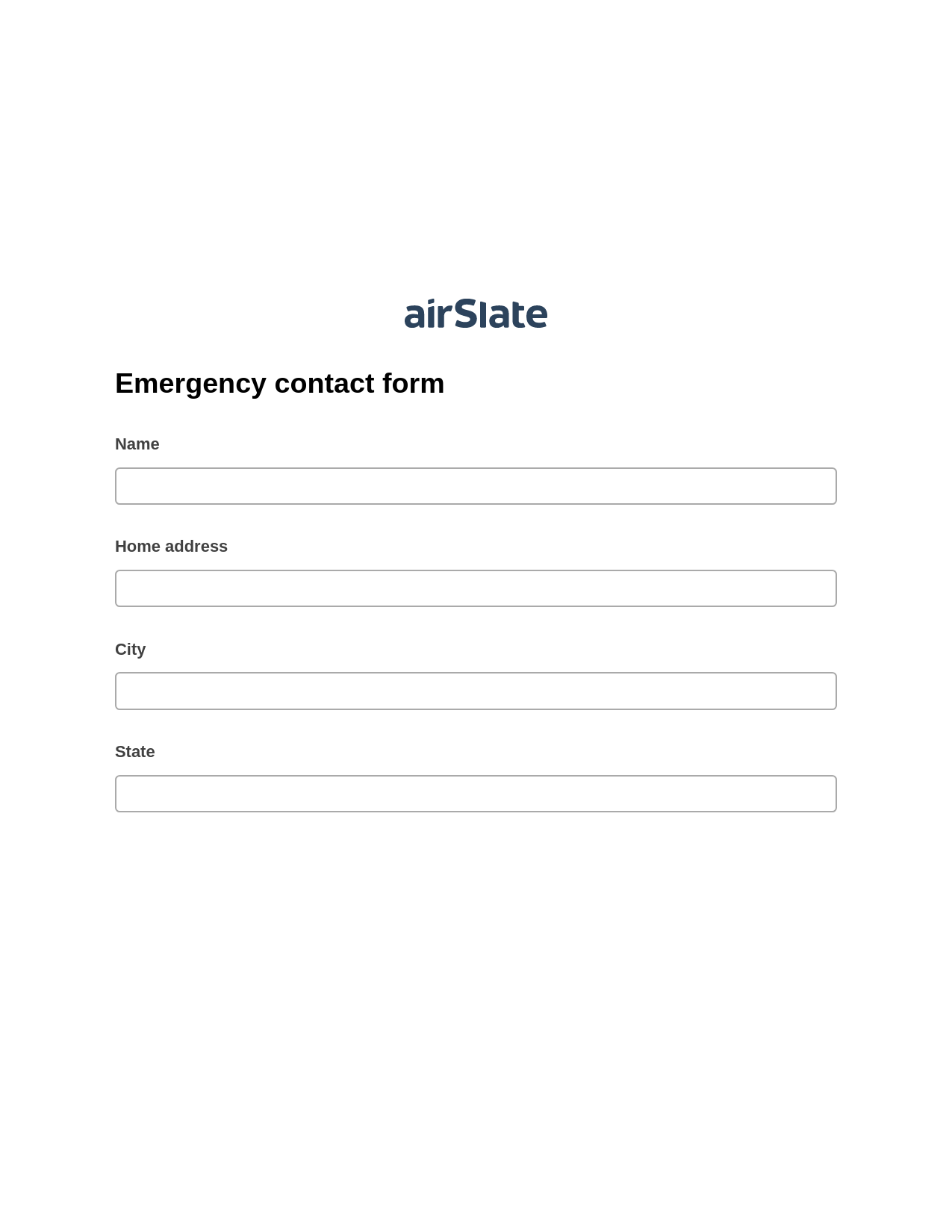 Emergency contact form Pre-fill from Google Sheet Dropdown Options Bot, Create Slate every Google Sheet Update Bot, Slack Notification Postfinish Bot