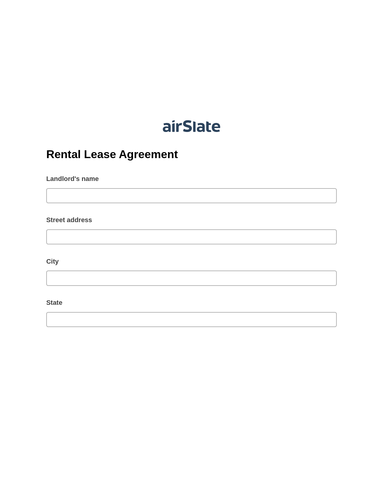 Multirole Rental Lease Agreement Pre-fill from Smartsheet Bot, Create Slate from another Flow Bot, Export to Google Sheet Bot