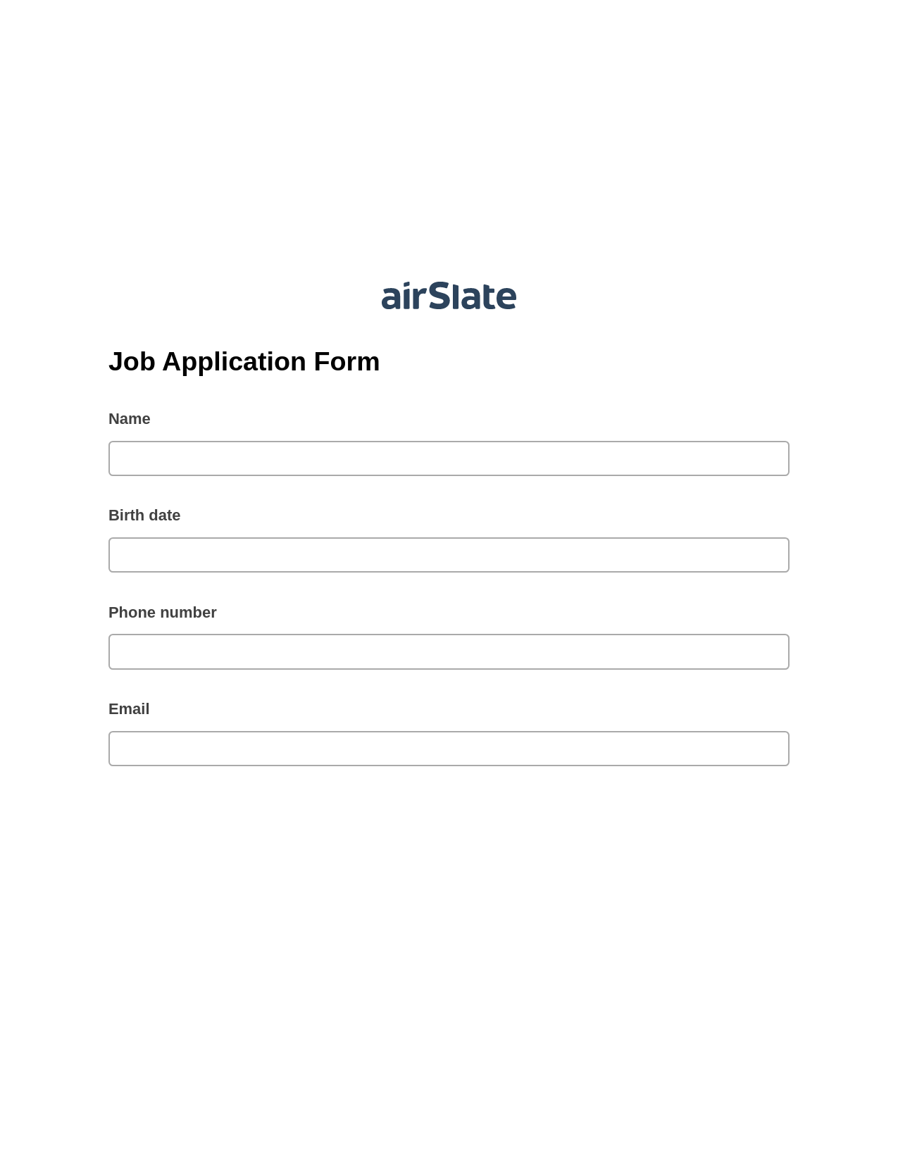 Multirole Job Application Form Pre-fill Dropdowns from Smartsheet Bot, Revoke Access Bot, Export to Google Sheet Bot